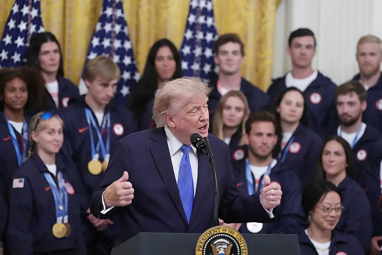 Trump celebrates US Olympians at White House